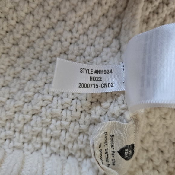 Madewell Cable Knitted Turtleneck Sweater in Antique Cream Color size Medium - Picture 15 of 15